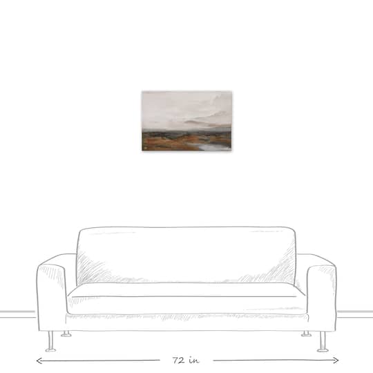 Moody Riverscape 24" x 16" Canvas Wall Art